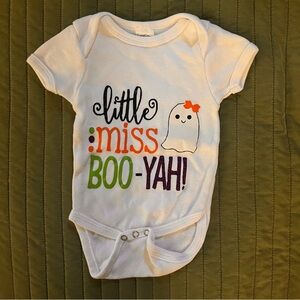 3-6 Month “Little Miss Boo-Yah” Bodysuit Halloween